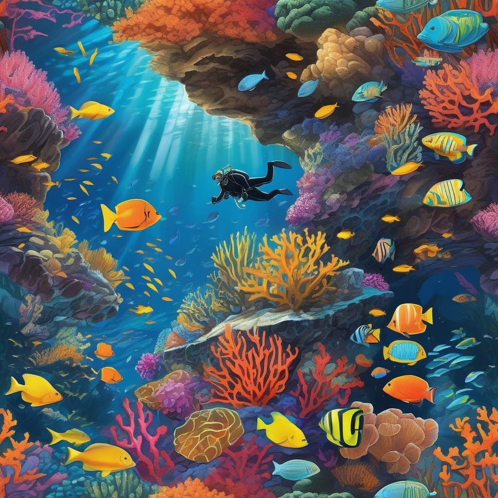 a-diver-swimming-through-coral-reef-caves.png