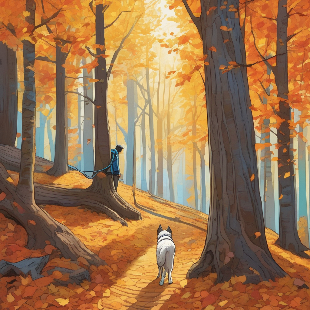a-woman-walking-her-dog-in-the-autumn-woods.png