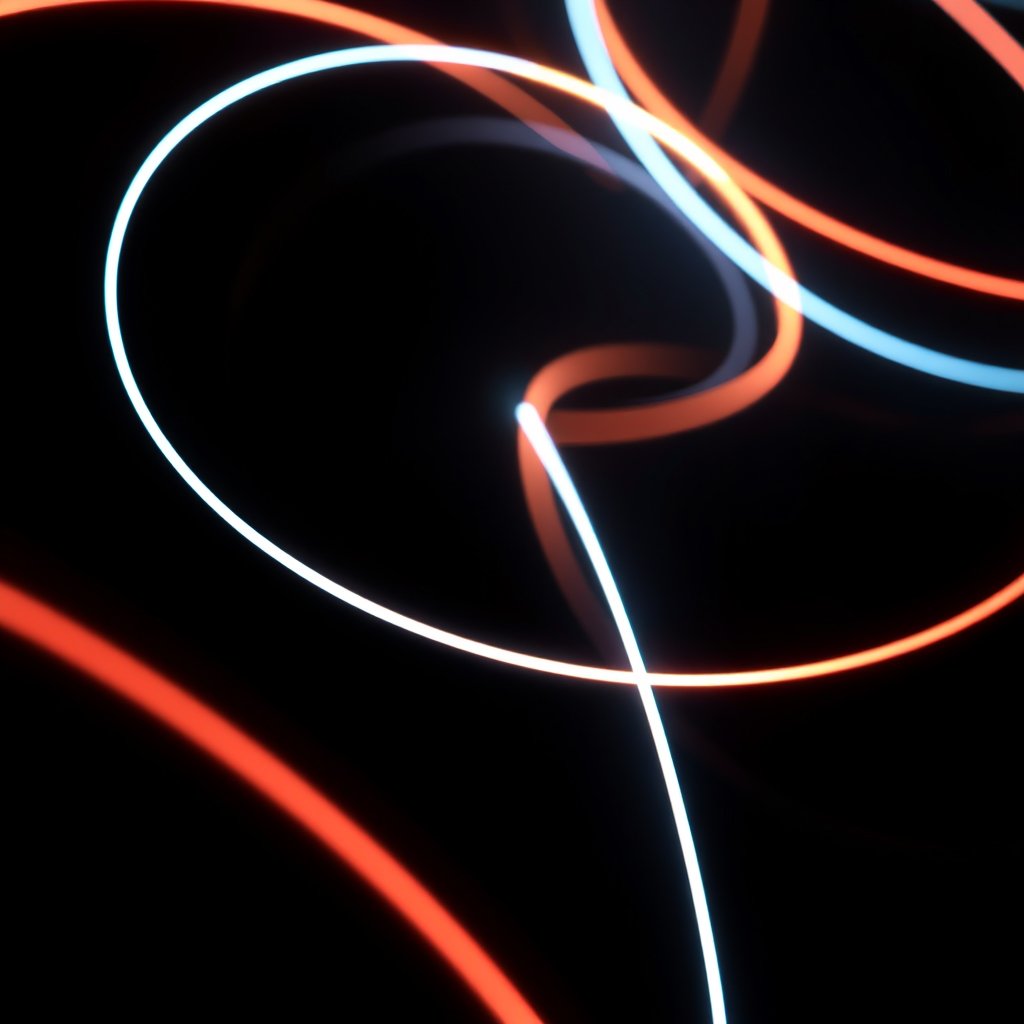 an abstract neon light trails on black background, highly detailed, 8k, professional photography, sharp focus