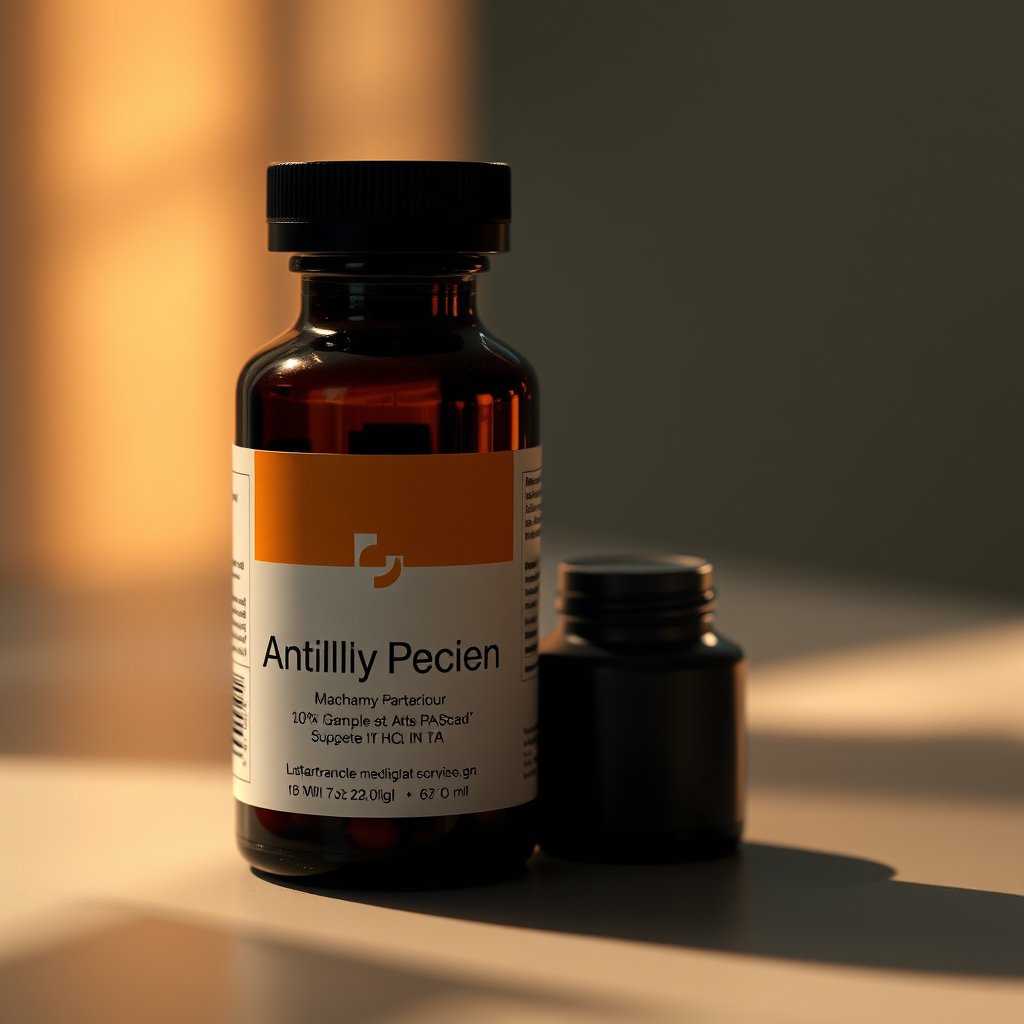 abstract medicine pharmacy product packaging, moody lighting, high contrast, fine art photography