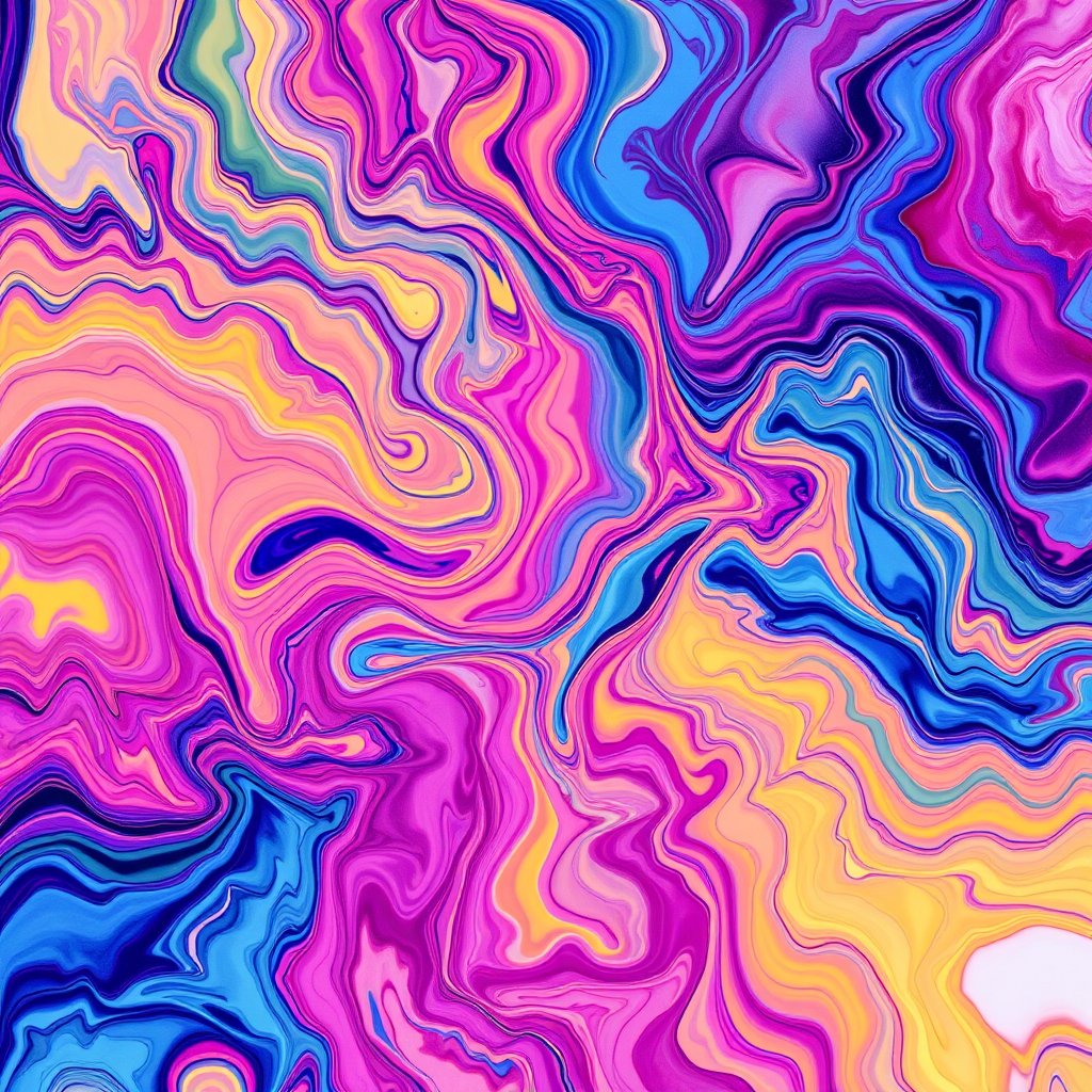 a vibrant fluid art with swirling paint colors, highly detailed, 8k, professional photography, sharp focus