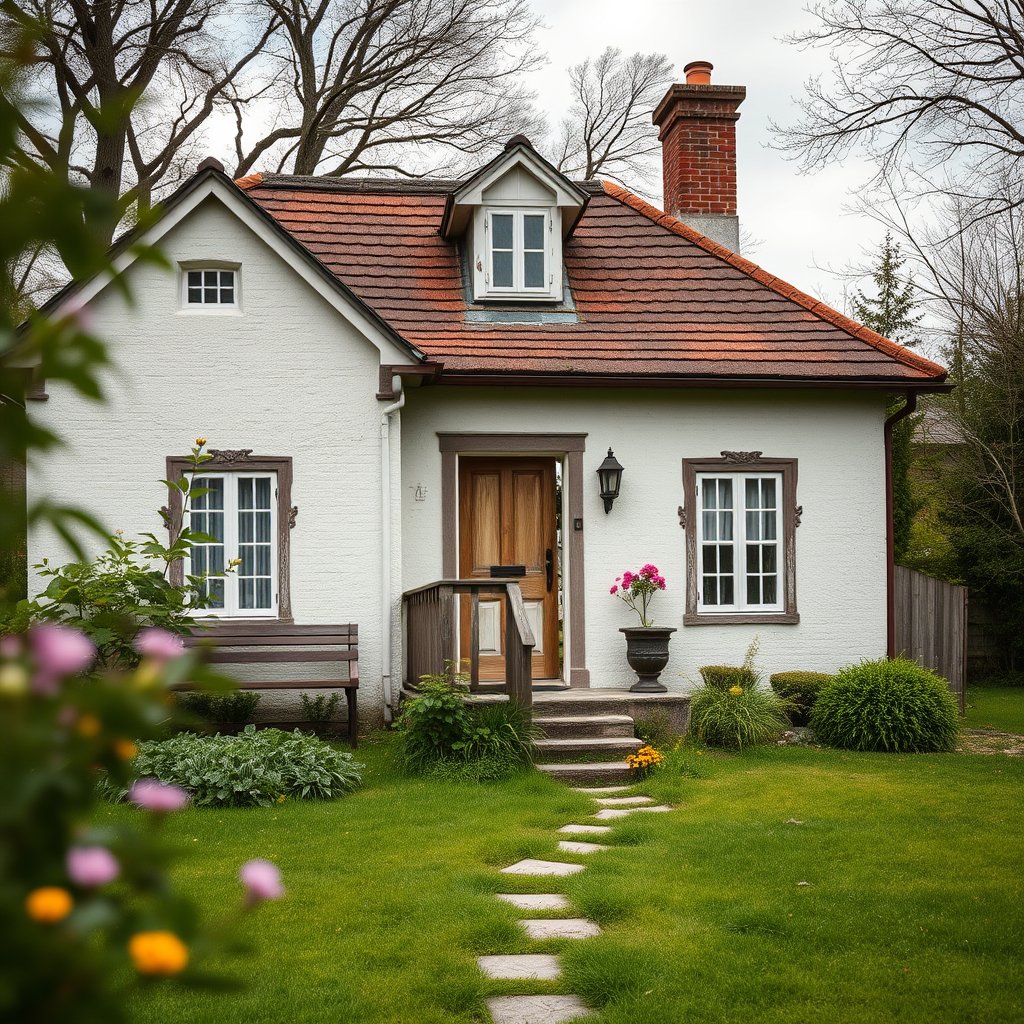 Old private house outdoor, highly detailed, 8k, professional photography, sharp focus