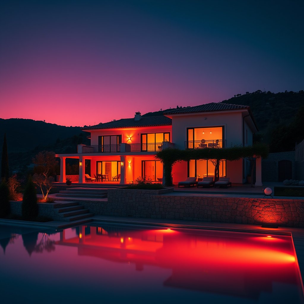 villa-serena, cinematic lighting, vibrant colors, dramatic atmosphere, minimalist composition, clean background, elegant