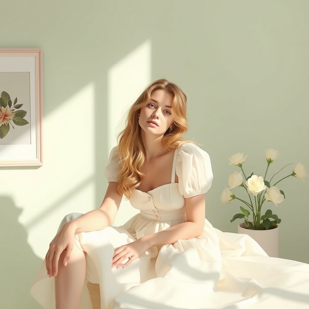Someone called Arend, bright and airy, pastel tones, dreamy aesthetic