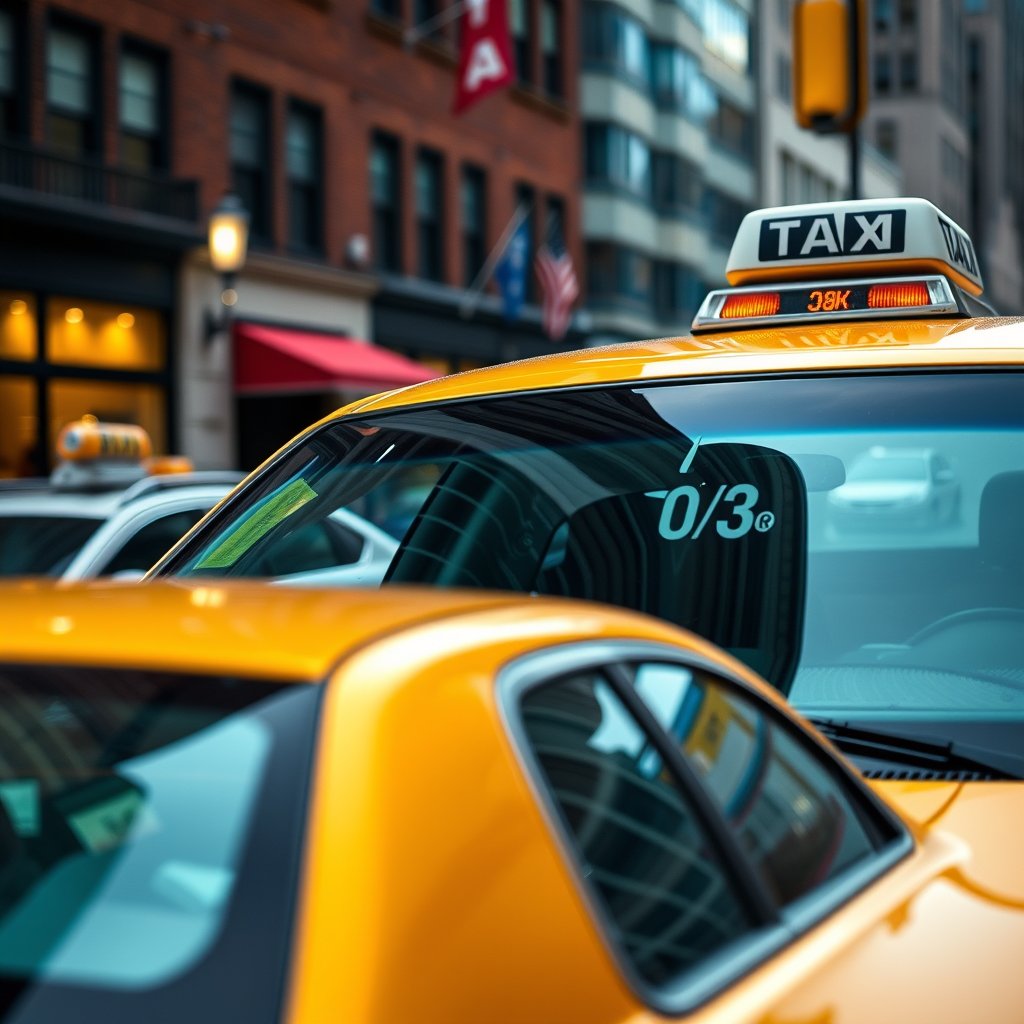 Downtown Cab Co., highly detailed, 8k, professional photography, sharp focus