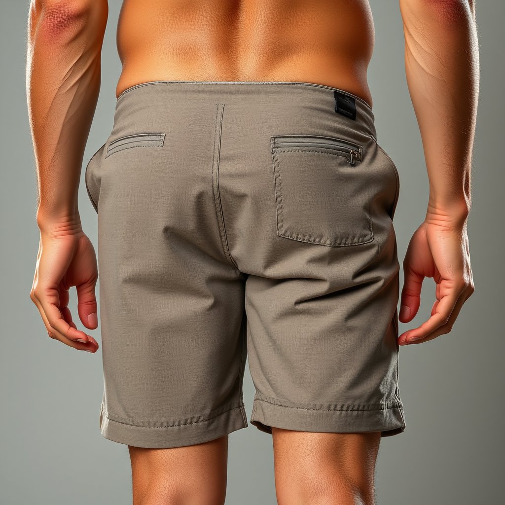 Bermuda shorts for man, ultra realistic, crisp details, studio quality