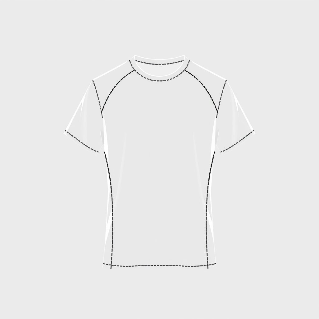 Men's sports t-shirt, minimalist composition, clean background, elegant