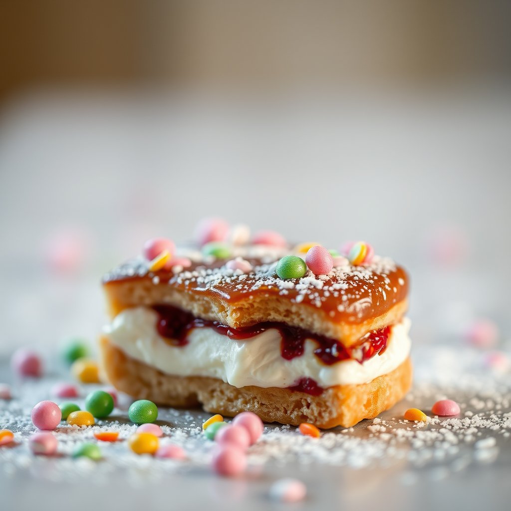food sweets dessert candy, soft natural light, shallow depth of field, bokeh