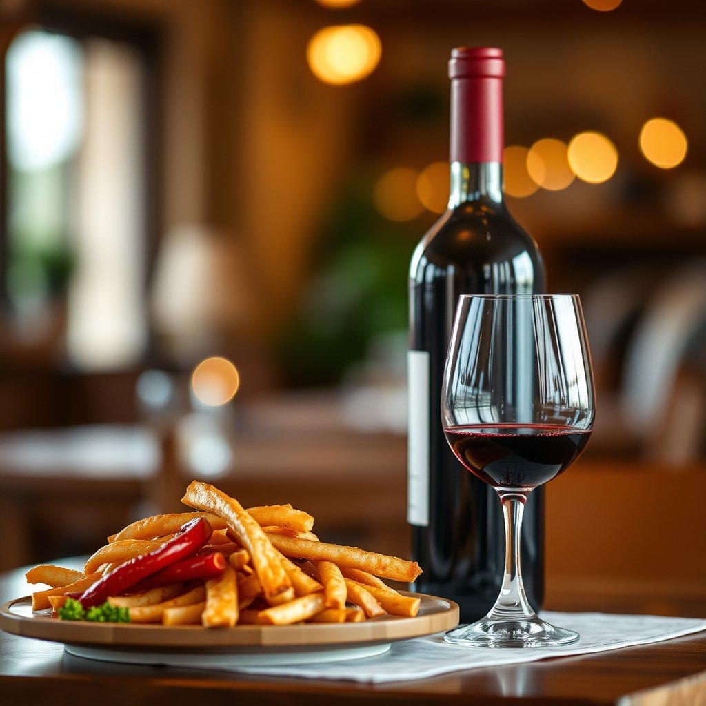food wine drink bottle glass, soft natural light, shallow depth of field, bokeh