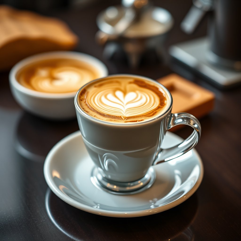 food coffee drink latte cup espresso, highly detailed, 8k, professional photography, sharp focus