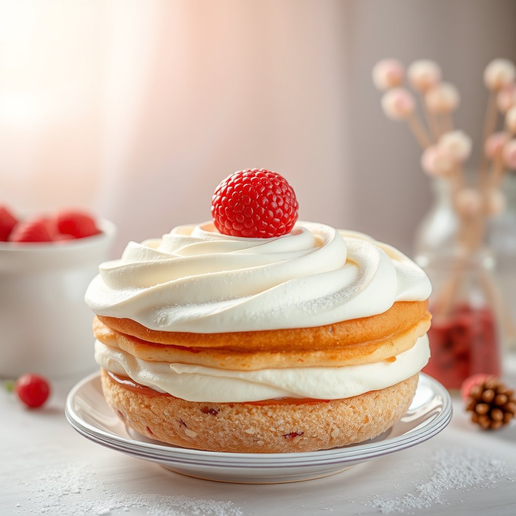 fresh bakery pastry, food photography, soft warm light, light background — Кондитерская «Шоколад», bright and airy, pastel tones, dreamy aesthetic