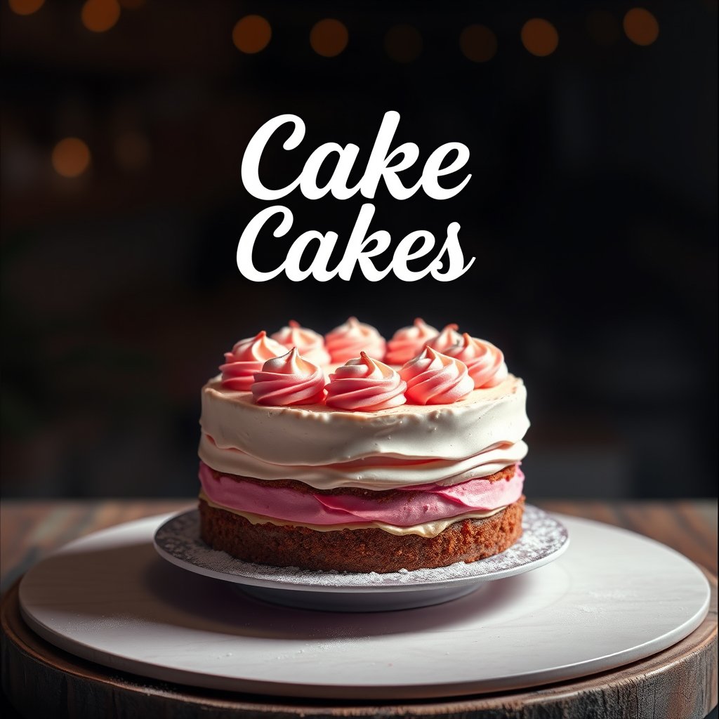 cake bakery webiste home bage. I sell only cakes. I want a banner ith no text.
 background less cake in center, cinematic lighting, vibrant colors, dramatic atmosphere