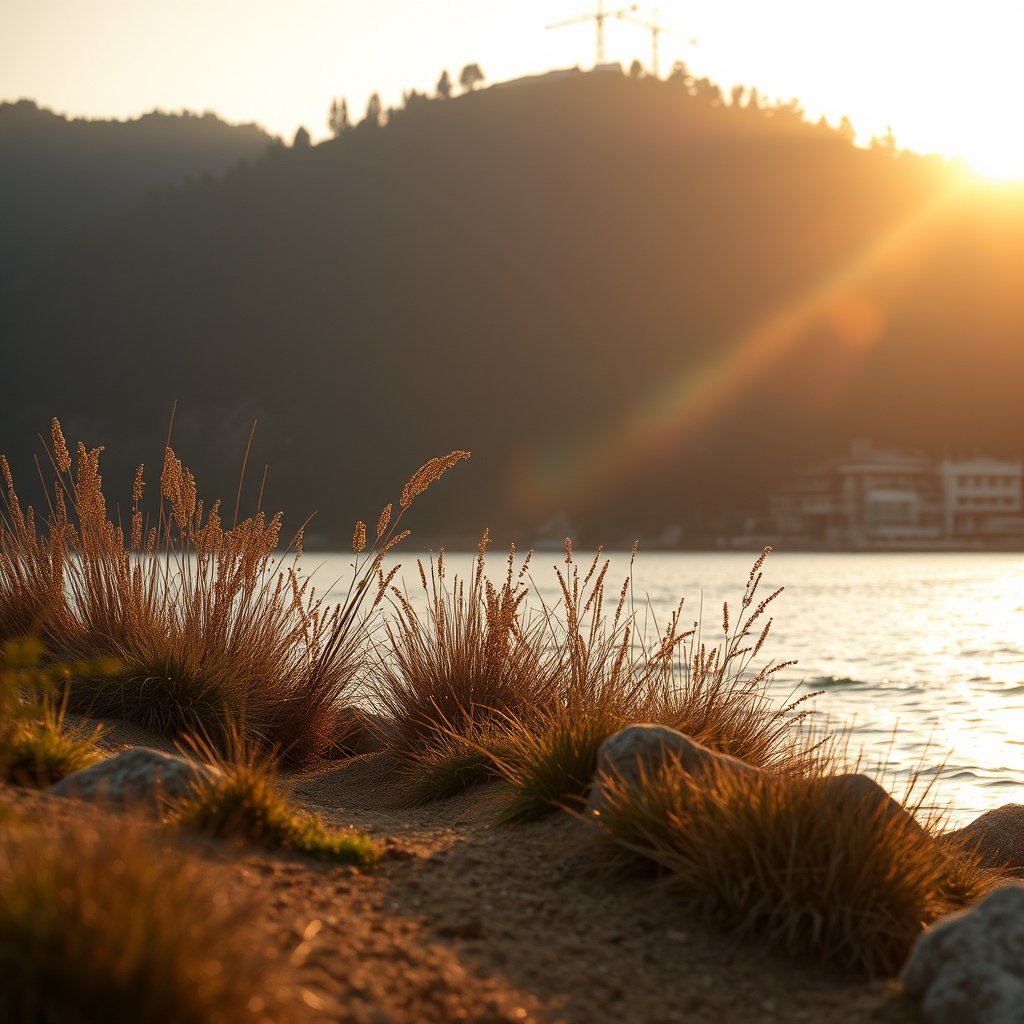 ormanda yürüyen bir kız çocugu görseli, gerçekçi , relasitic, golden hour lighting, warm tones, atmospheric