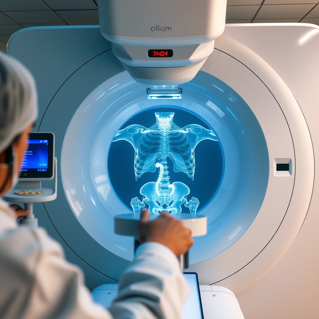computed tomography examination, highly detailed, 8k, professional photography, sharp focus