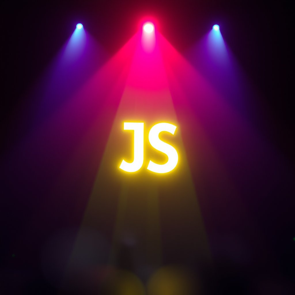 crie a logo da linguagem  JavaScript  PRETO EM UM FUNDO Quadrado  AMARELO, cinematic lighting, vibrant colors, dramatic atmosphere