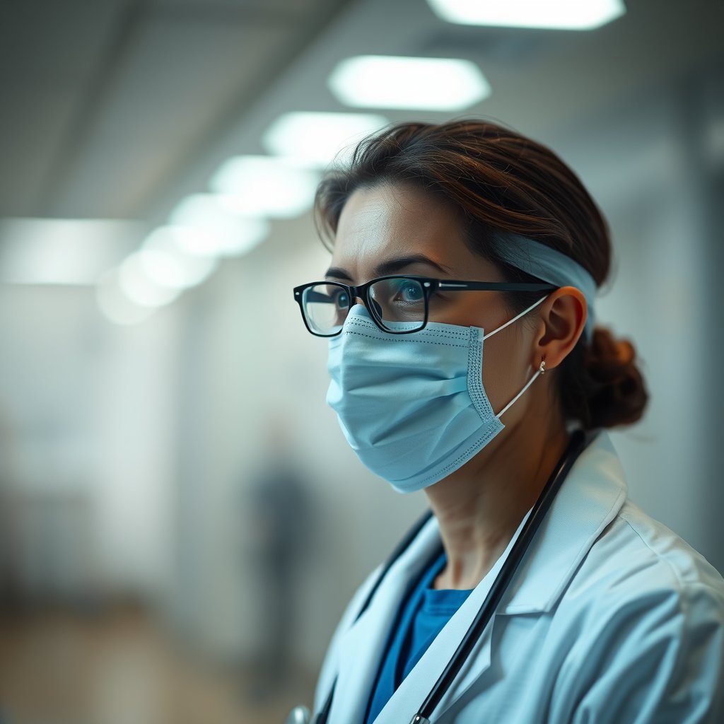 radiology doctor, soft natural light, shallow depth of field, bokeh