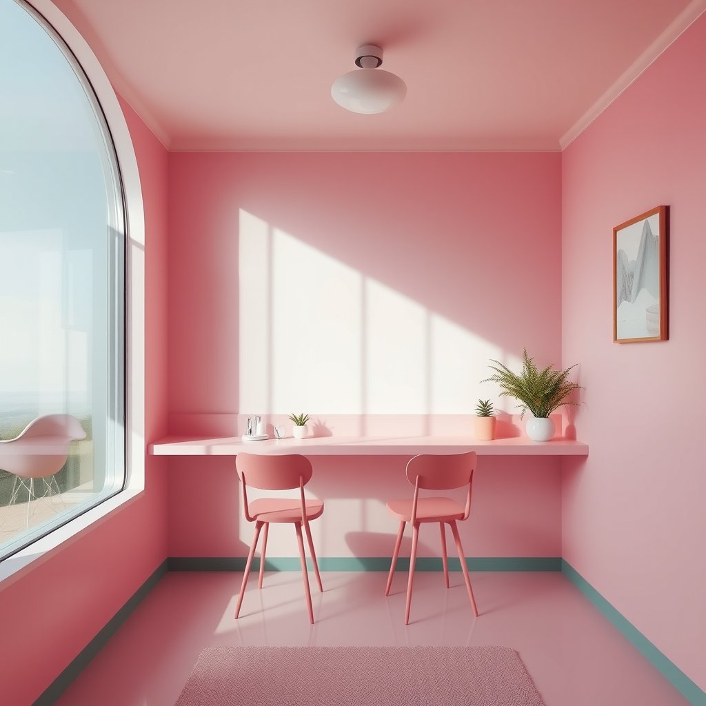 standup, bright and airy, pastel tones, dreamy aesthetic
